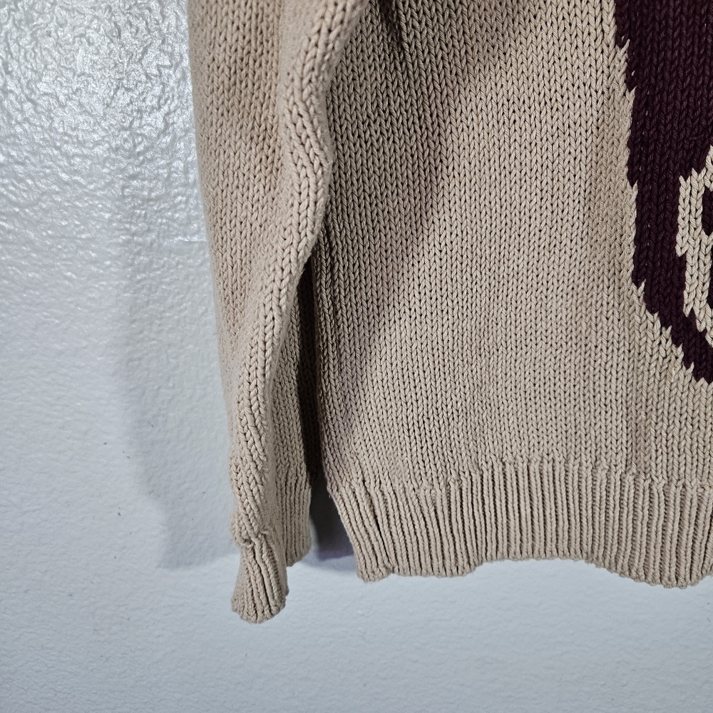 Woolrich x One of These Days Horse Knit Sweater Sand Size S - Picture 4 of 12